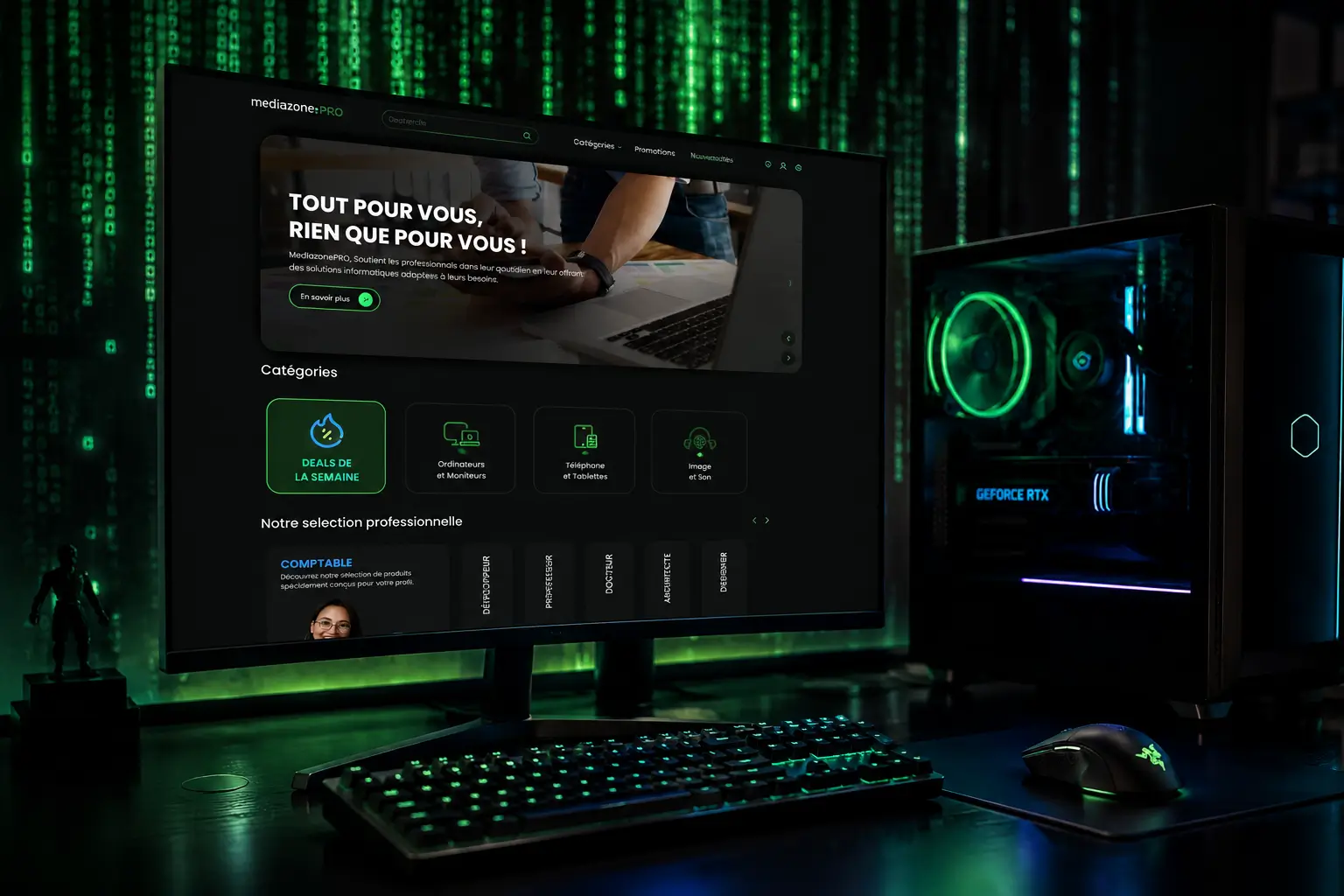 Pro - Mediazone Landing Page Portfolio Project