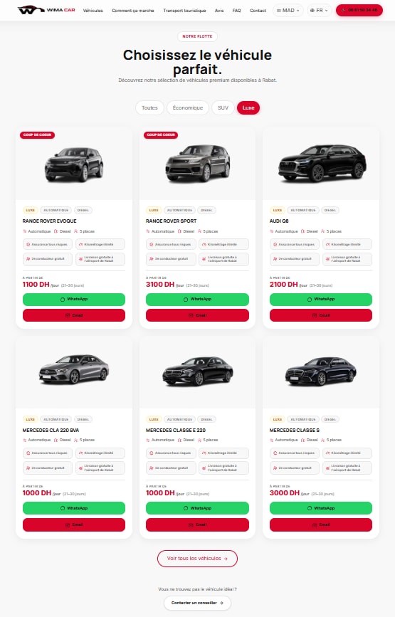 Fleet index — Fleet index — crawlable vehicle listing